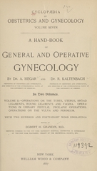Cyclopaedia of obstetrics and gynecology (Volume 7)