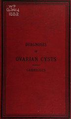 Diagnosis of ovarian cysts by means of the examination of their contents