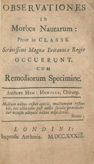 Observationes in morbos nautarum: prout in classe serenissimi Magnae Britanniae regis occurrunt, cum remediorum specimine