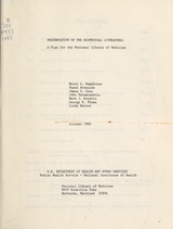 Preservation of the biomedical literature: a plan for the National Library of Medicine