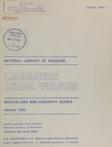 Laboratory animal welfare. Supplement II: January 1986, 72 selected citations