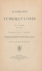 Aetiology of tuberculosis