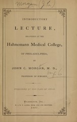 Introductory lecture delivered at the Hahnemann Medical College: of Philadelphia