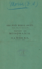 Report on monomania
