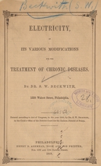 Electricity, in its various modifications for the treatment of chronic diseases