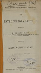 Medical education for the people and the profession: an introductory lecture