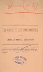 The United States pharmacopoeia and the American Medical Association
