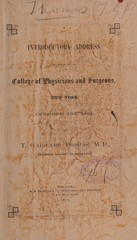 Introductory address delivered at the College of Physicians and Surgeons, New York, October 17th, 1864