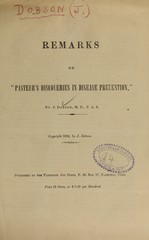 Remarks on "Pasteur's discoveries in disease prevention"