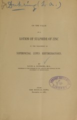 On the value of a lotion of sulphide of zinc in the treatment of superficial lupus erythematosus