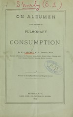 On albumen in the treatment of pulmonary consumption