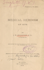 Medical heroism of 1878