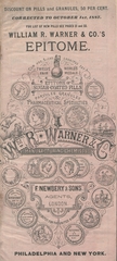 William R. Warner & Co.'s epitome: epitome of sugar-coated pills, parvules granules & pharmaceutical specialties