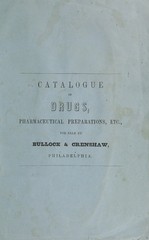 Catalogue of drugs, pharmaceutical preparations and medicinal wares, offered to physicians