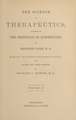 The science of therapeutics: according to the principles of homoeopathy