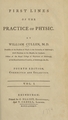First lines of the practice of physic