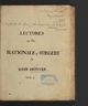 Lectures on the rationale of surgery: [London]