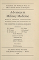 Advances in military medicine: advances in military medicine made by American investigators working under the sponsorship of the Committee on Medical Research