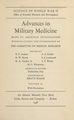 Advances in military medicine: advances in military medicine made by American investigators working under the sponsorship of the Committee on Medical Research